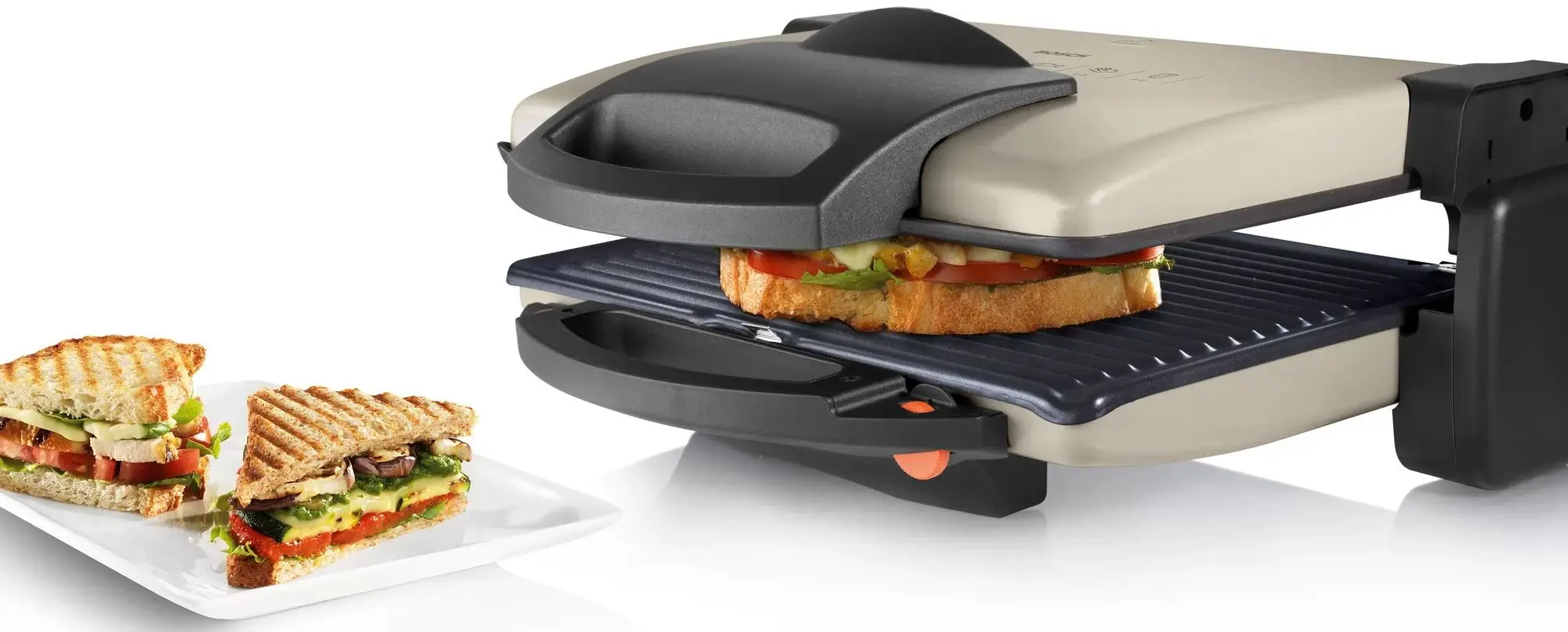 Контактный гриль Bosch TFB3302V (Silver/Black)