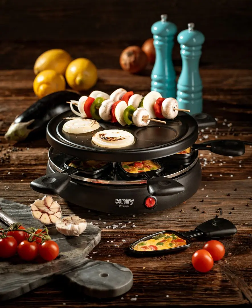 Гриль с раклетом Camry CR 6606 (Black)