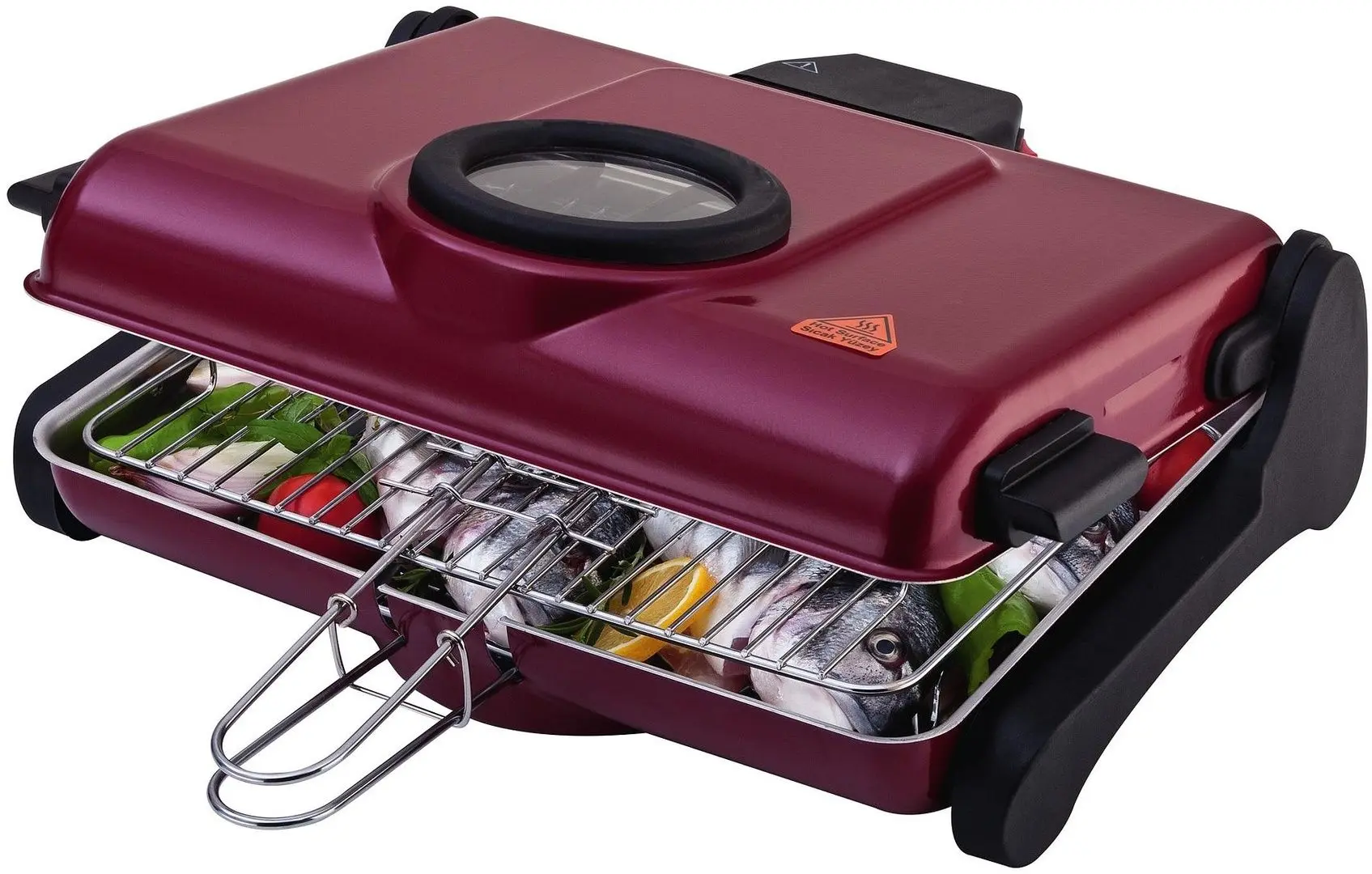 Gratar electric Crown CEG12W (Black/Red)