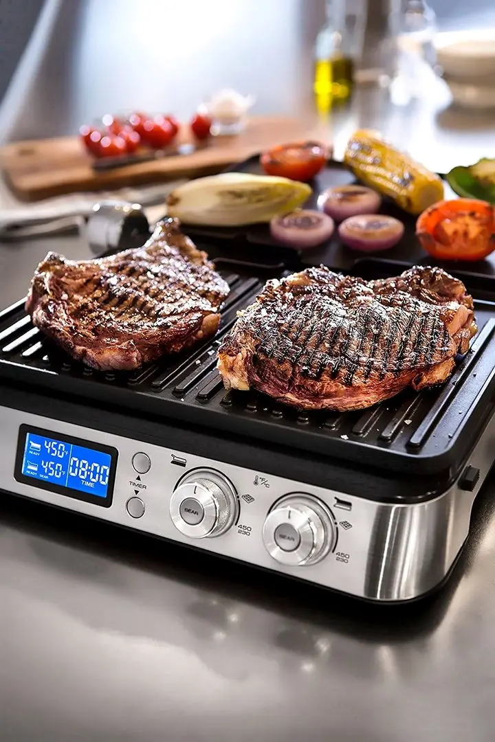 Grill electric DeLonghi CGH1020D (Silver/Black) - 6