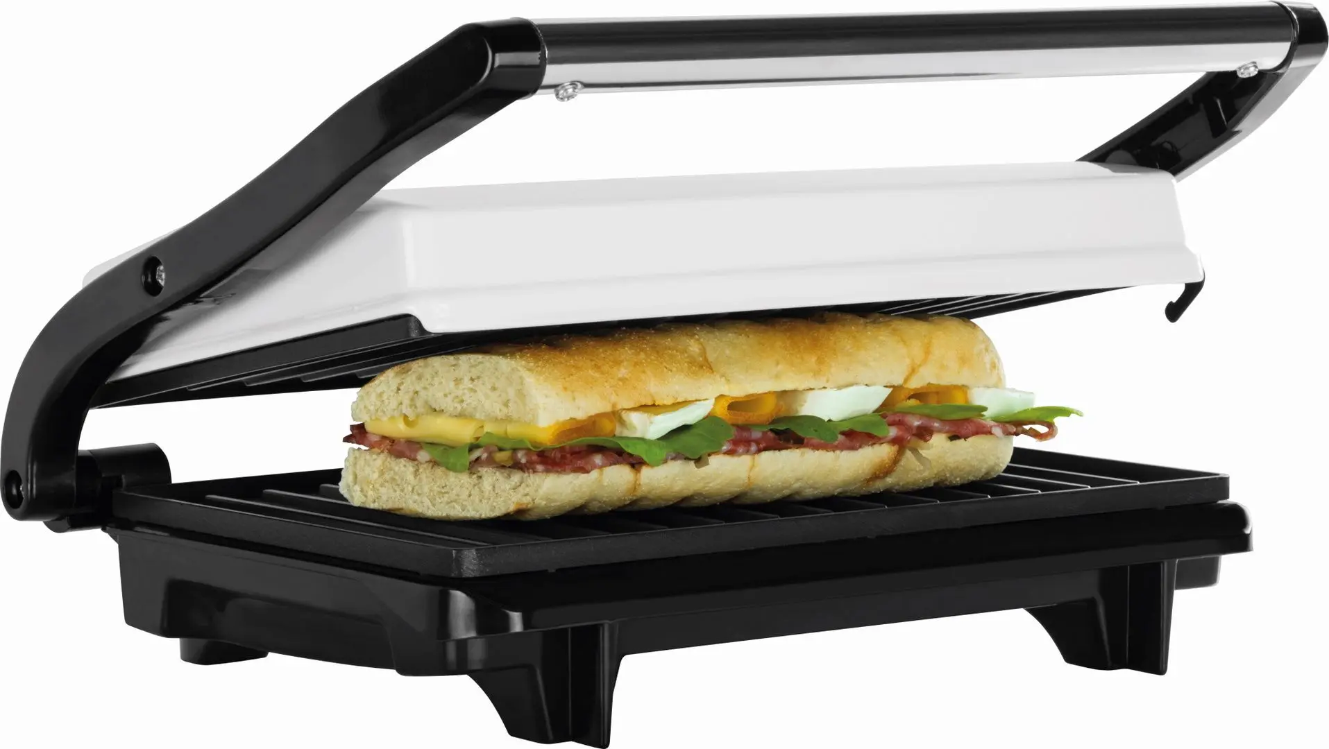 Grill electric ECG S 1070 Panini (White/Black)