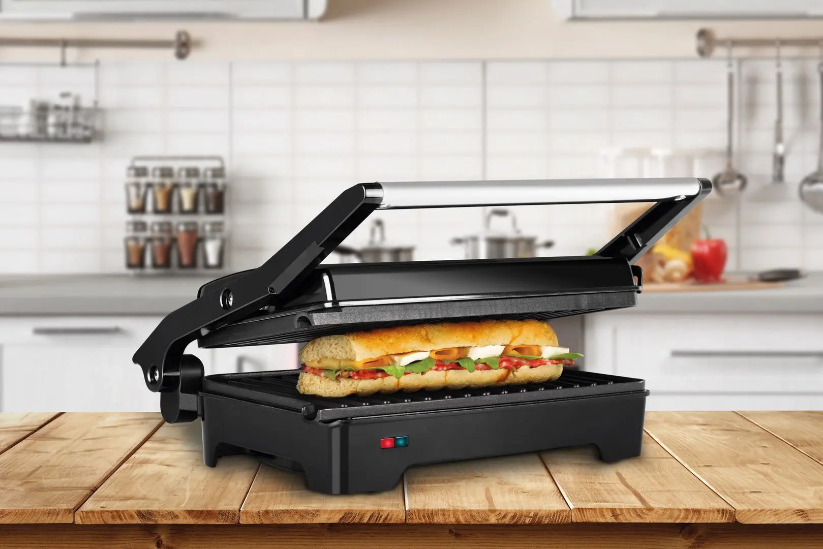 Grill electric ECG S 2070 Panini (Black/Inox)