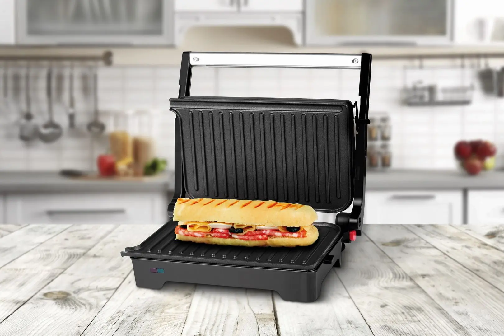 Grill electric ECG S 2070 Panini (Black/Inox)