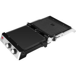 Электрогриль ECG Duo Grill & Waffle KG 2033 (Inox/Black) Thumb