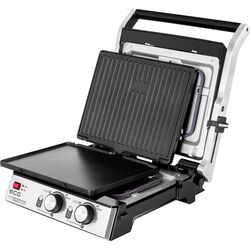 Электрогриль ECG Duo Grill & Waffle KG 2033 (Inox/Black) Thumb