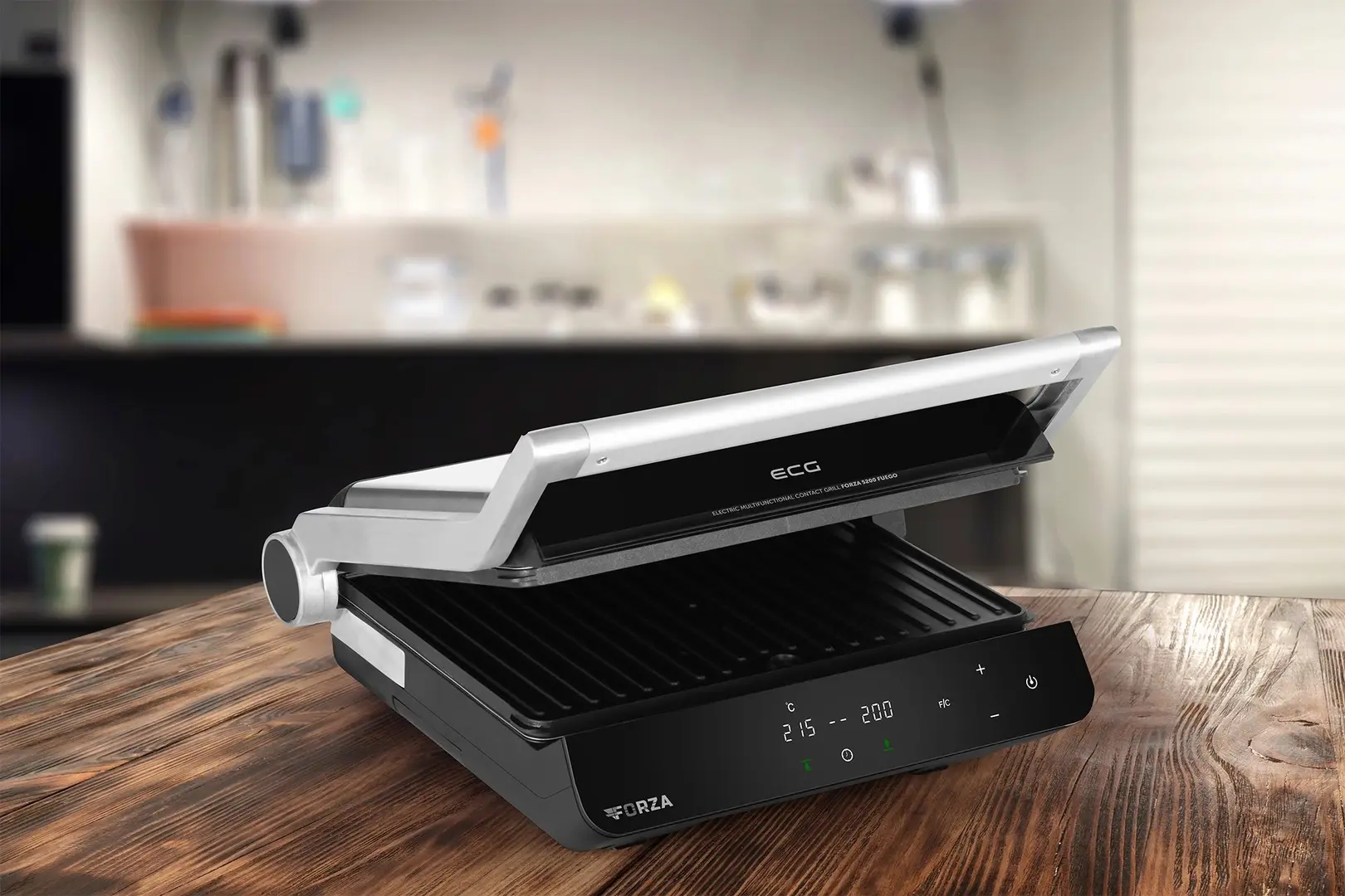 Электрогриль ECG Forza 5200 Fuego (Inox/Black)