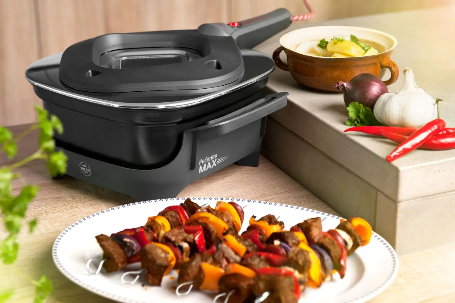 Tigaie electrica 2in1 ETA Pecenka Max 0133 90010 (Black)