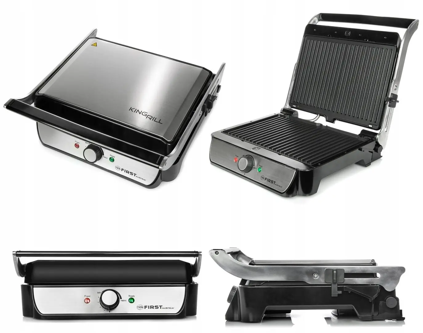 Электрогриль First FA-5344-2 (Silver/Black)