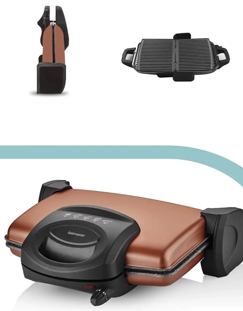 Grill electric Goldmaster GM-7449G (Gold/Black)