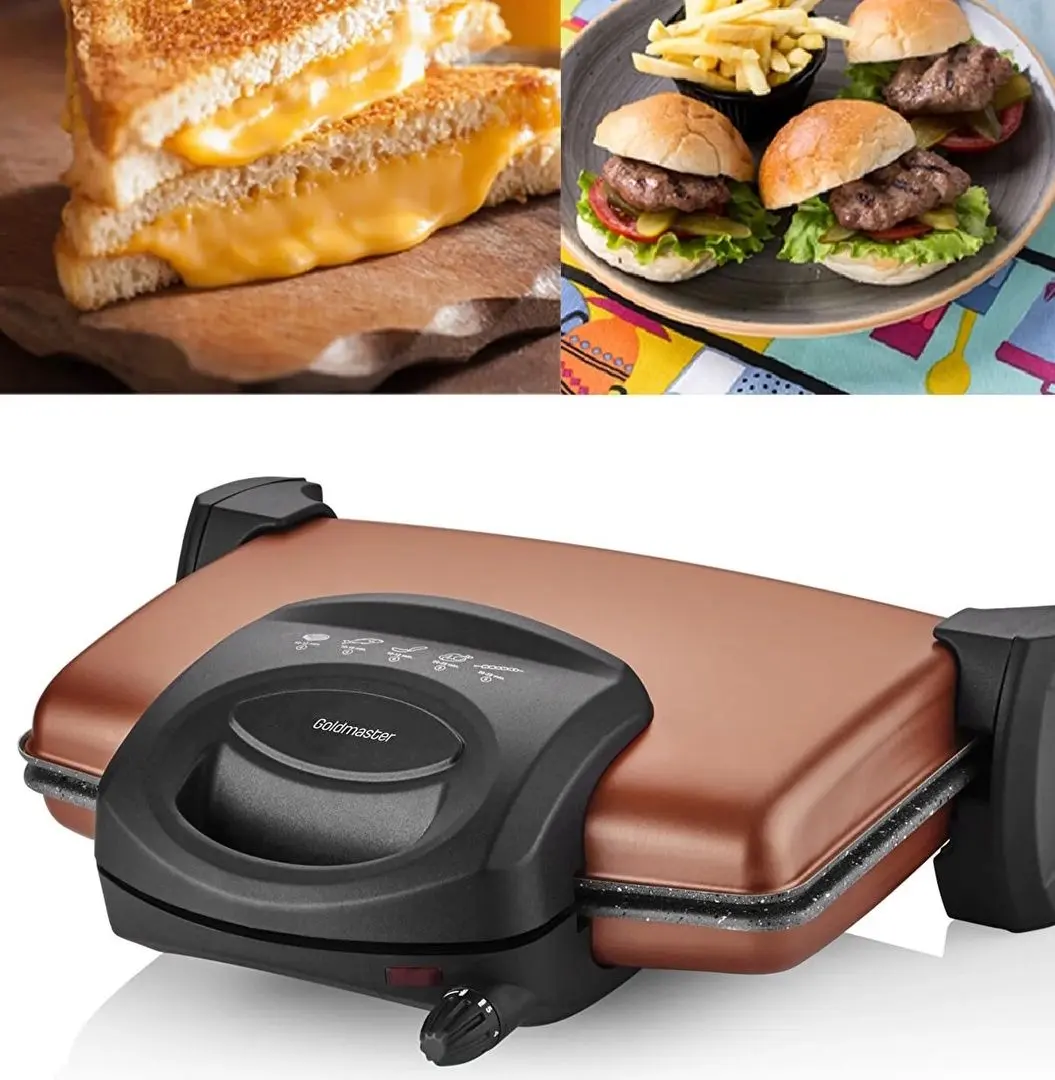 Grill electric Goldmaster GM-7449G (Gold/Black)