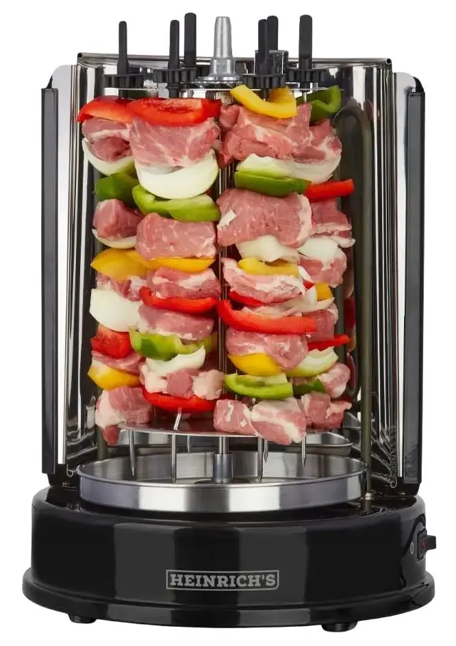 Grill electric vertical Heinrichs HDG 8687 (Inox)