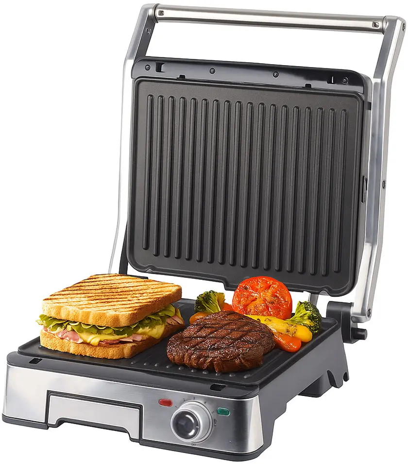 Grill electric iHunt Bro Dual Grill XXL (Inox)