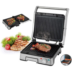 Grill electric iHunt Bro Dual Grill XXL (Inox) Thumb