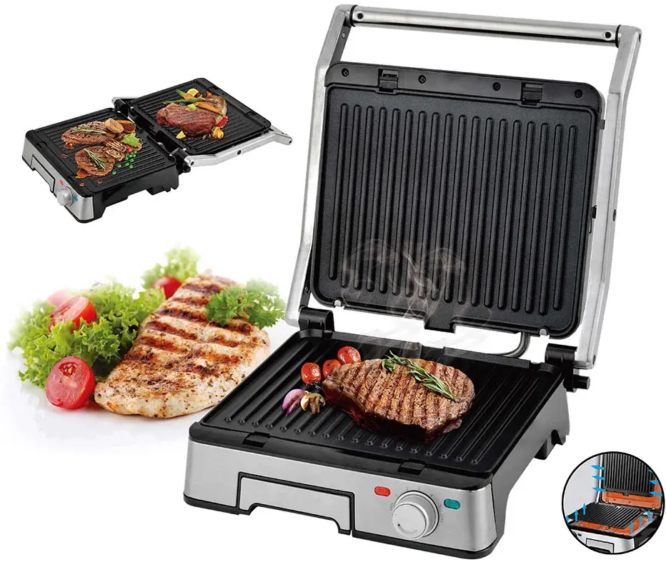Grill electric iHunt Bro Dual Grill XXL (Inox)