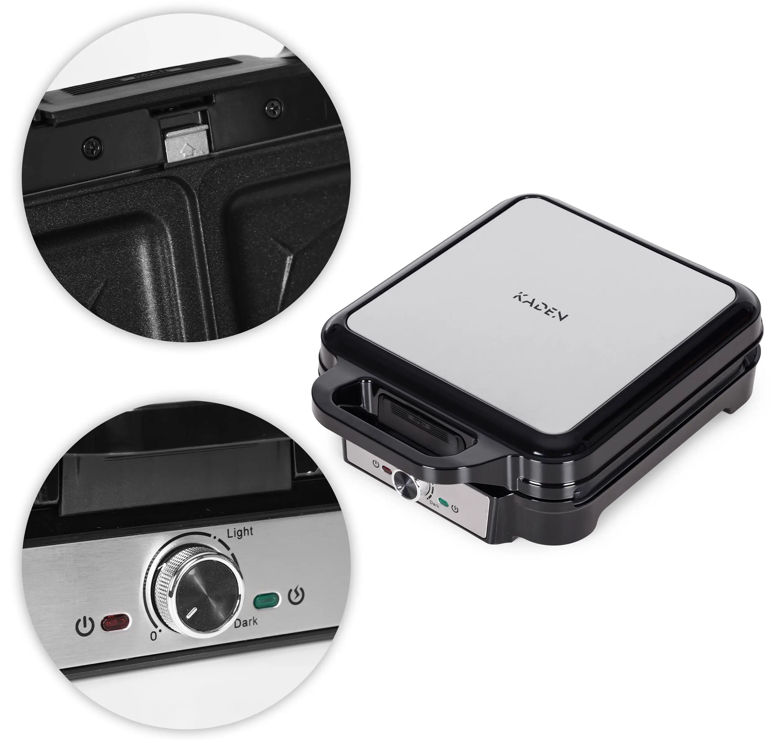 Grill electric 3in1 Kaden AN-205M (Silver/Black)