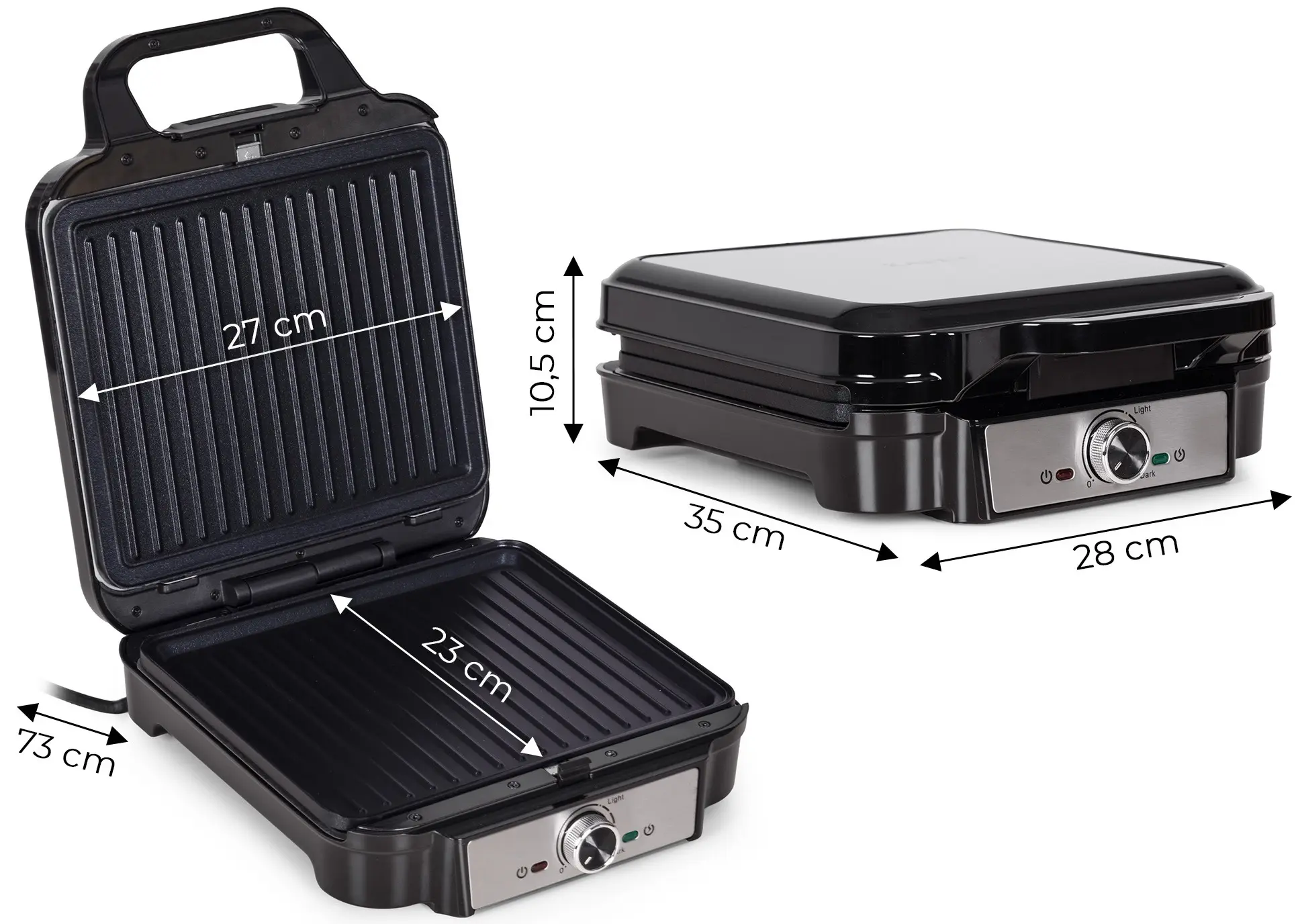 Grill electric 3in1 Kaden AN-205M (Silver/Black)