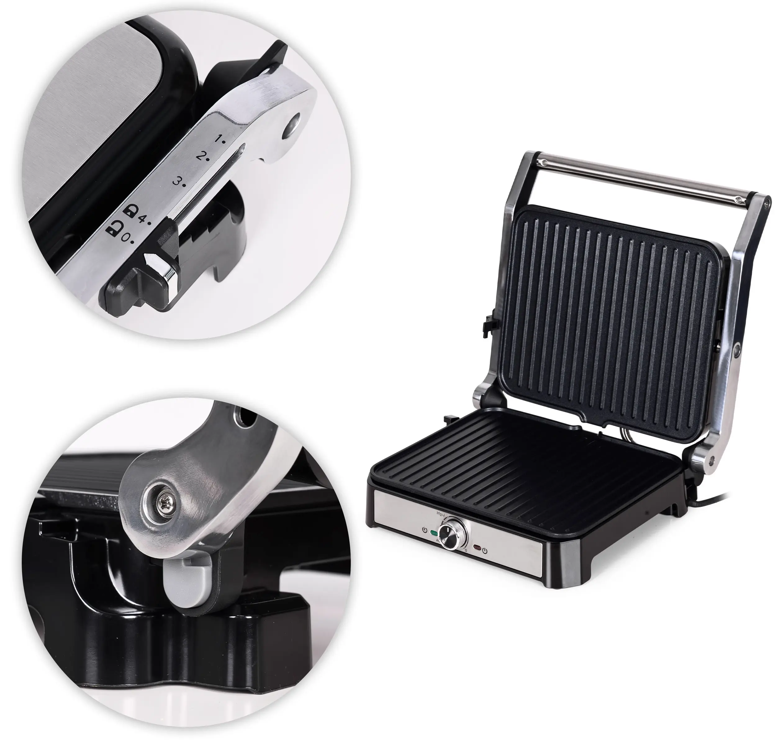 Grill electric Kaden AN-608B (Inox/Black)