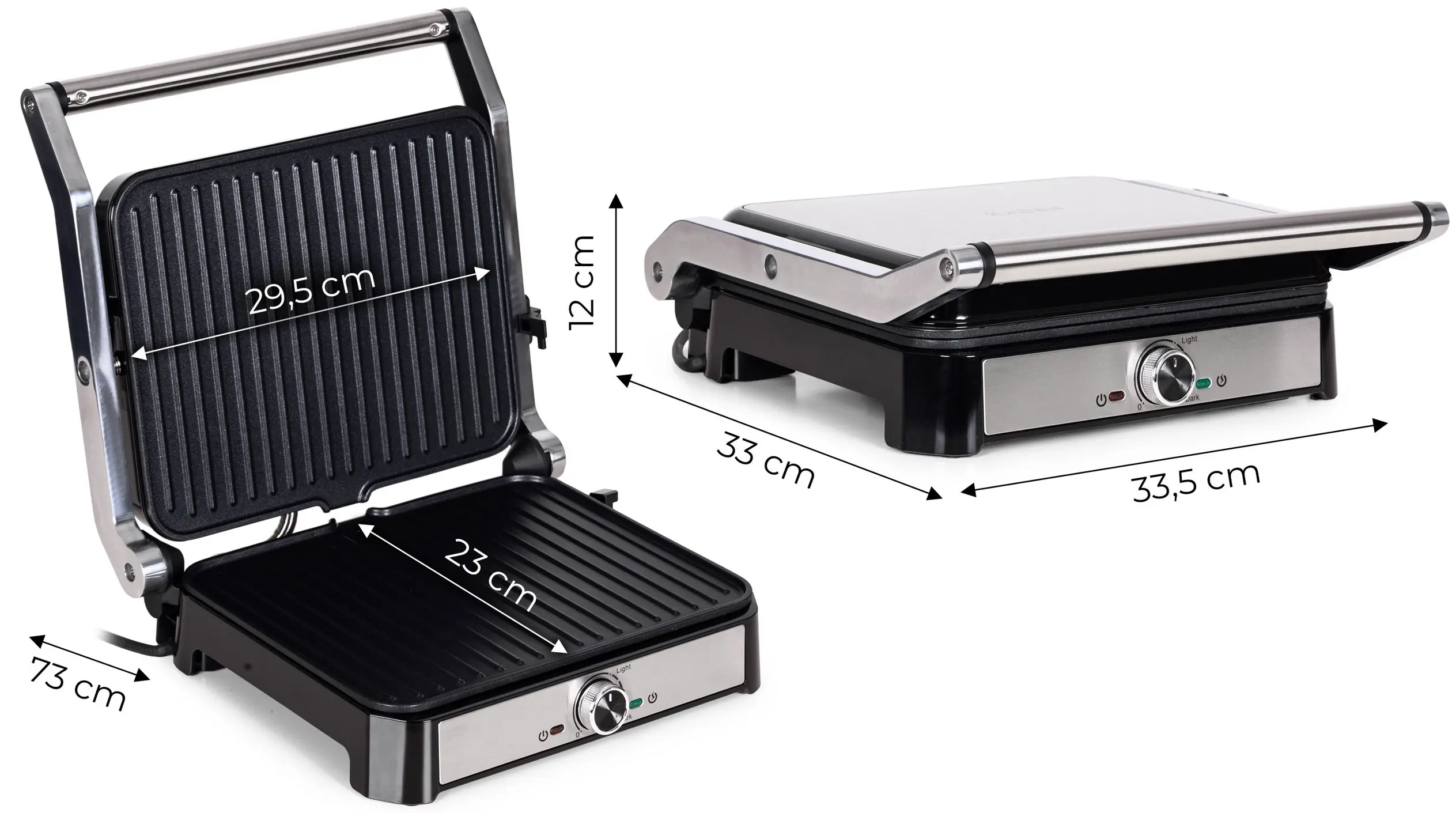 Grill electric Kaden AN-608B (Inox/Black)