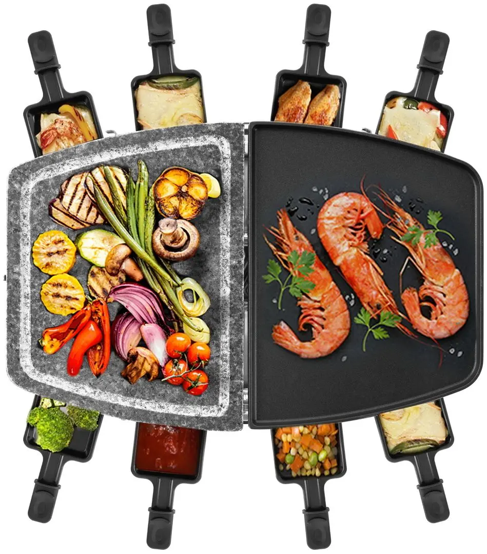 Раклетница Kitfort KT-1649 (Black/Marble) - 2