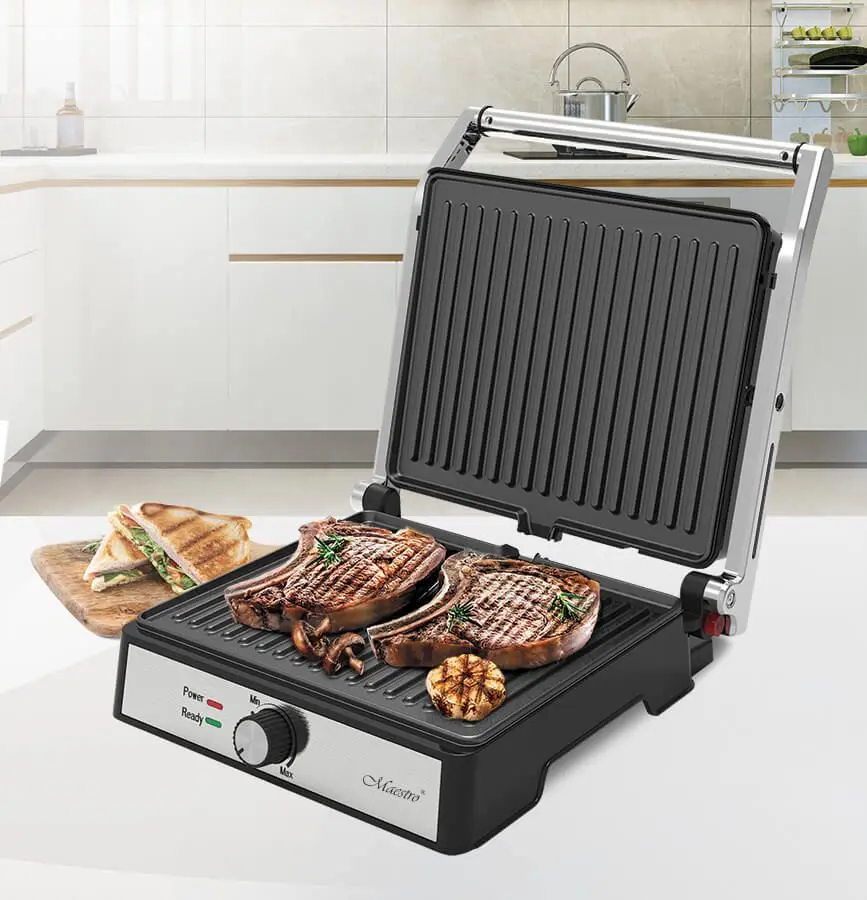 Grill electric Maestro MR-719 (Silver/Black)