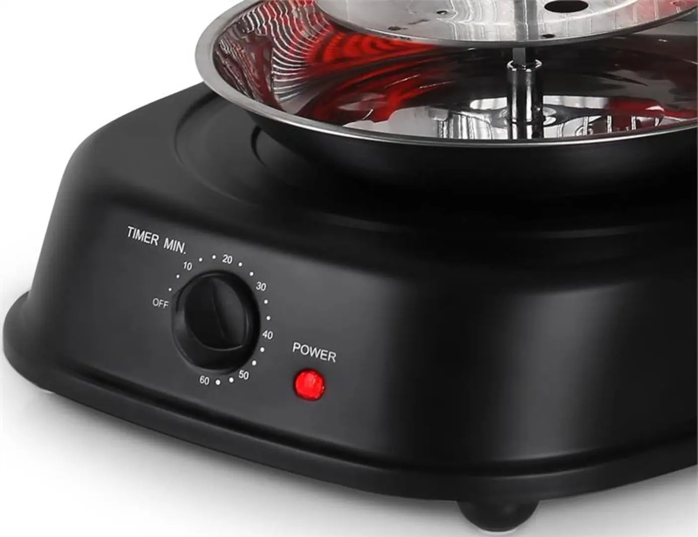 Вертикальный электрогриль OneConcept Kebap Master (Black/Inox) - 4