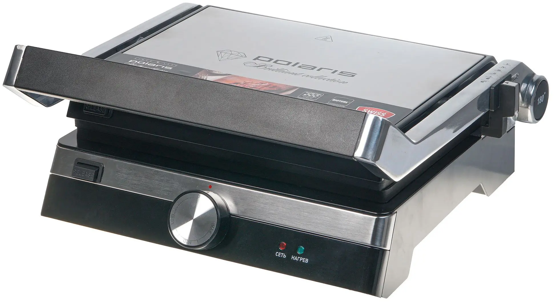 Grill electric Polaris PGP1902 (Silver)