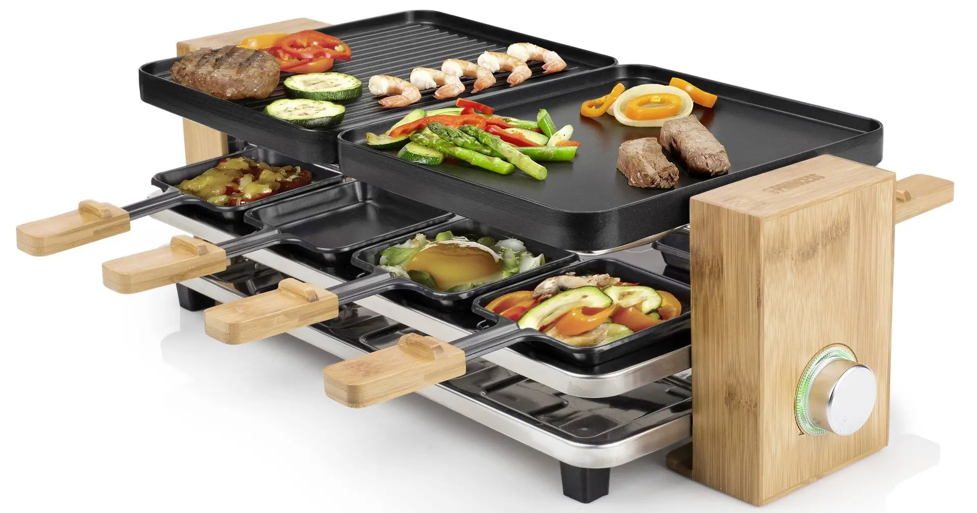 Grill electric Princess Pure 8 (Black/Wood) - 3