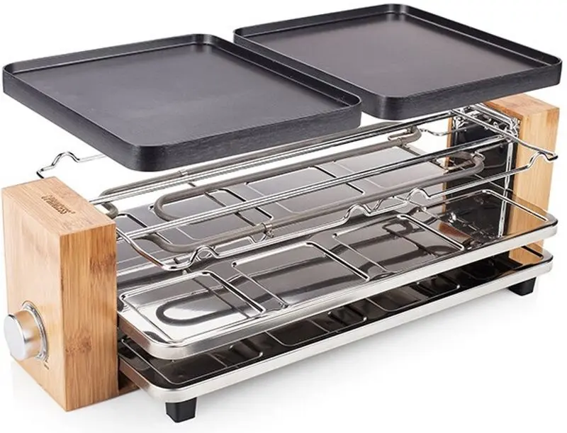 Grill cu raclete Princess 116291001001 (Silver/Brown/Black) - 4