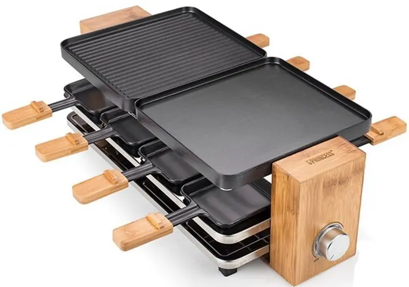 Grill cu raclete Princess 116291001001 (Silver/Brown/Black)