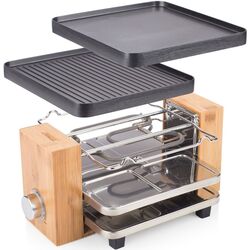 Grill cu raclete Princess Pure 4 0116290001001 (Black/Bamboo) Thumb