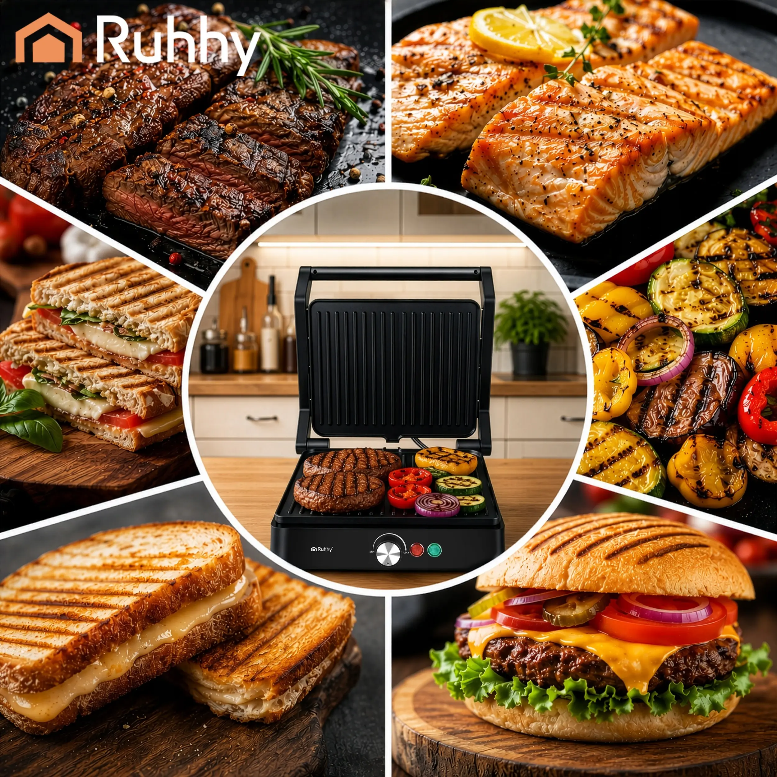 Электрогриль Ruhhy 26176 (Black) - 6