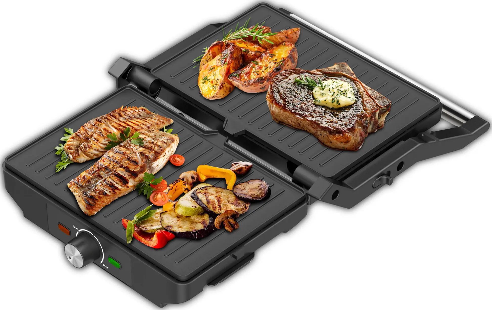 Grill electric Samus GTS-1600X (Inox/Black) - 4
