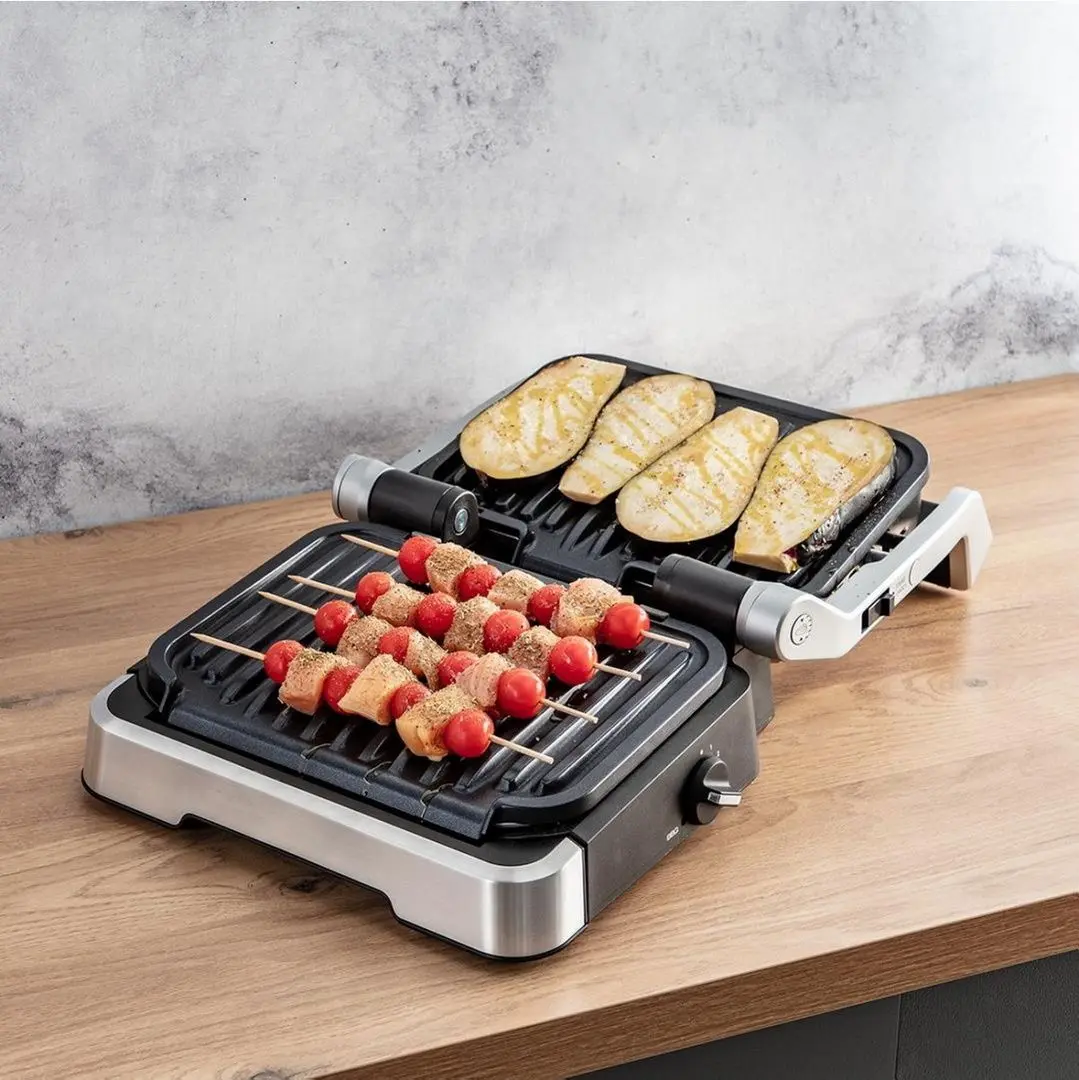 Grill electric 2in1 Tefal OptiGrill GC772D30 (Inox)