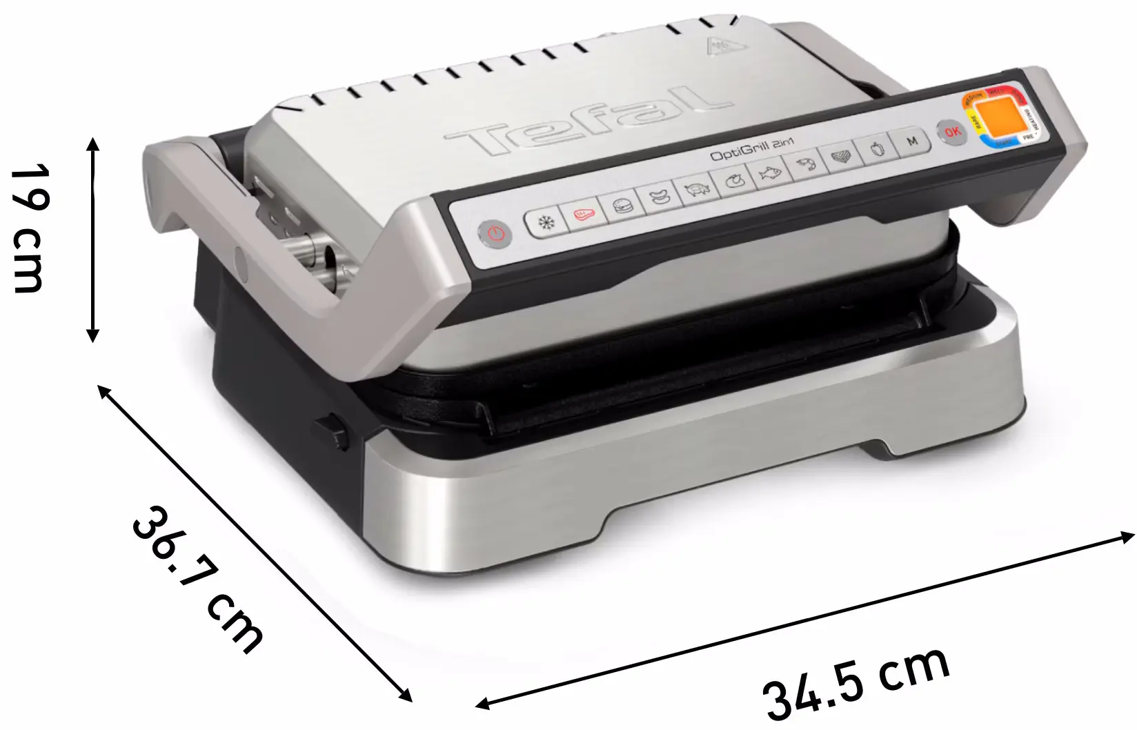 Grill electric Tefal OptiGrill 2in1 GC773D30 (Silver)