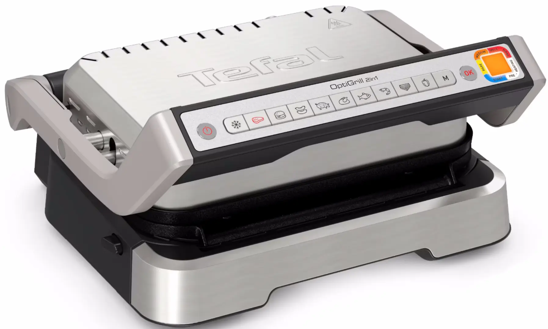 Grill electric Tefal OptiGrill 2in1 GC773D30 (Silver)