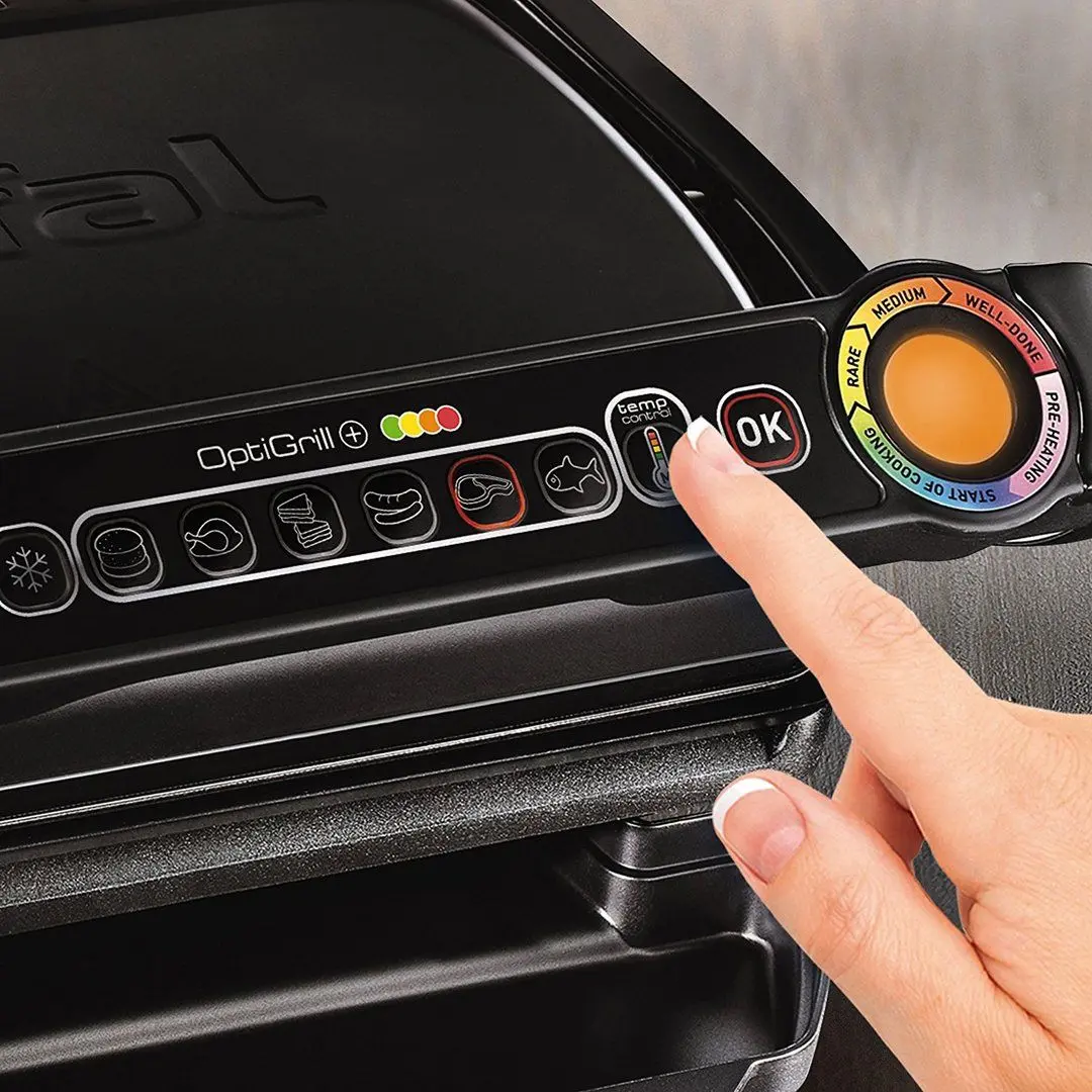 Grill electric Tefal OptiGrill+ GC712834 (Black)