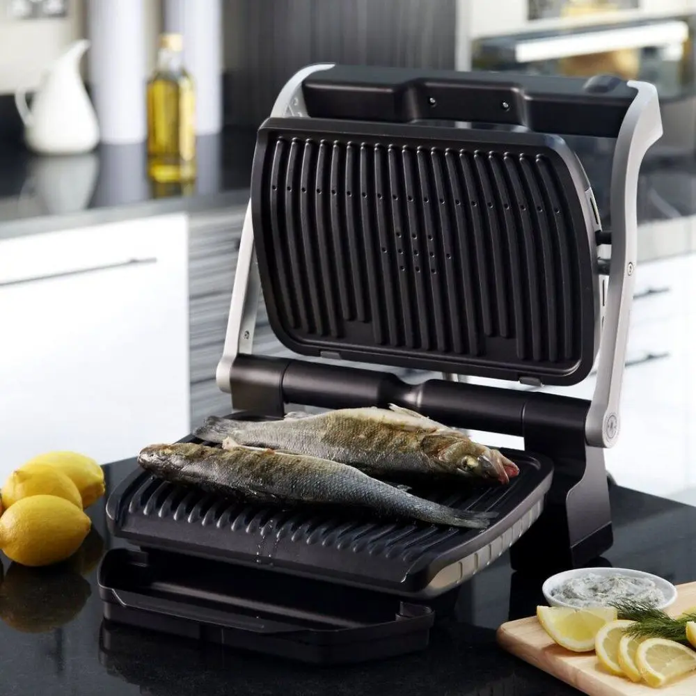 Grill electric Tefal Optigrill+ GC712D34 (Inox)