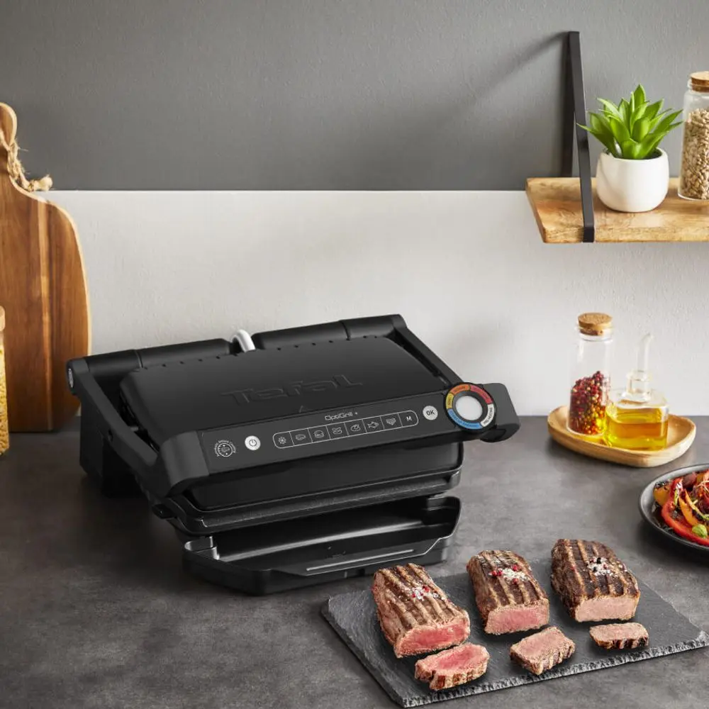 Grill electric Tefal OptiGrill+ GC717810 (Black)