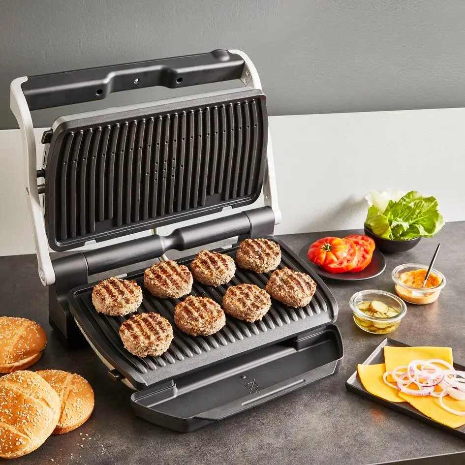 Grill electric Tefal OptiGrill+ XL GC727D10 (Inox/Black)