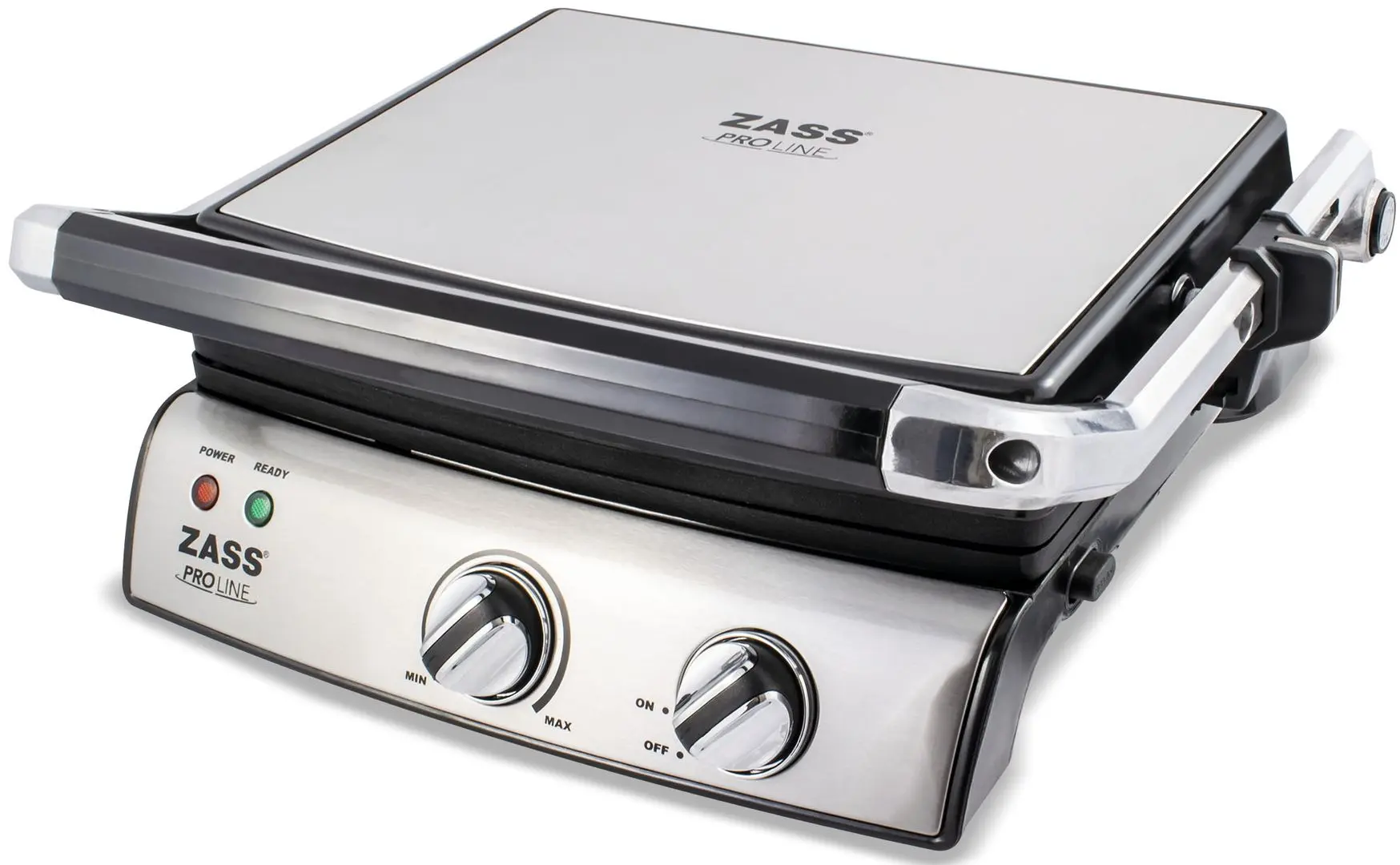 Grill electric Zass Proline Zpg 02 (Inox/Black)