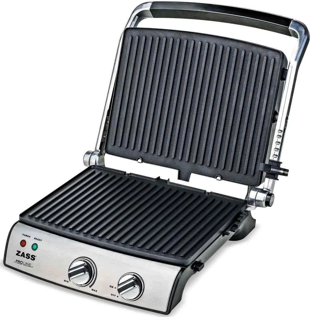 Grill electric Zass Proline Zpg 02 (Inox/Black)