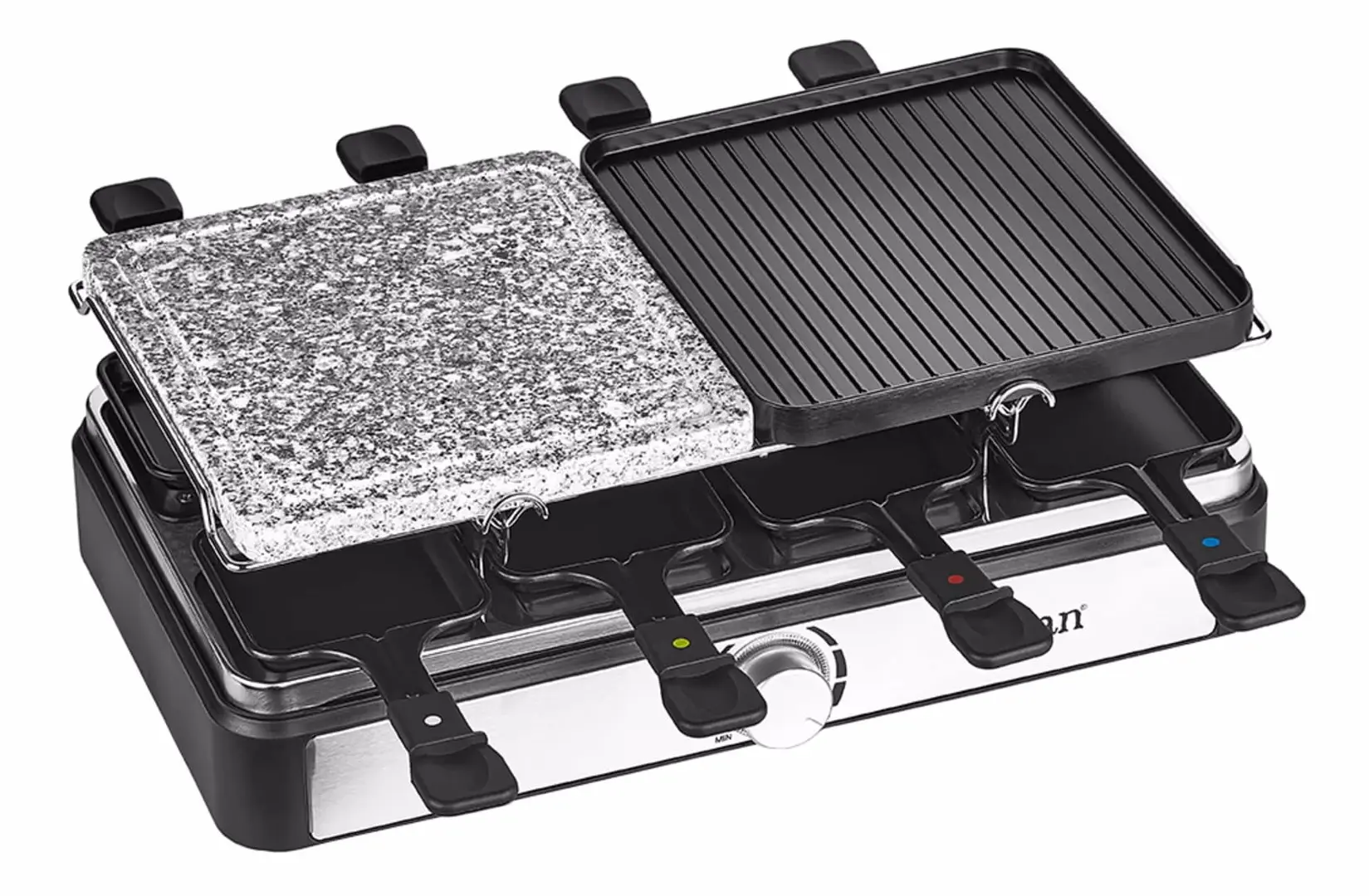 Gratar electric cu raclette Zilan ZLN8863 (Black/Inox)