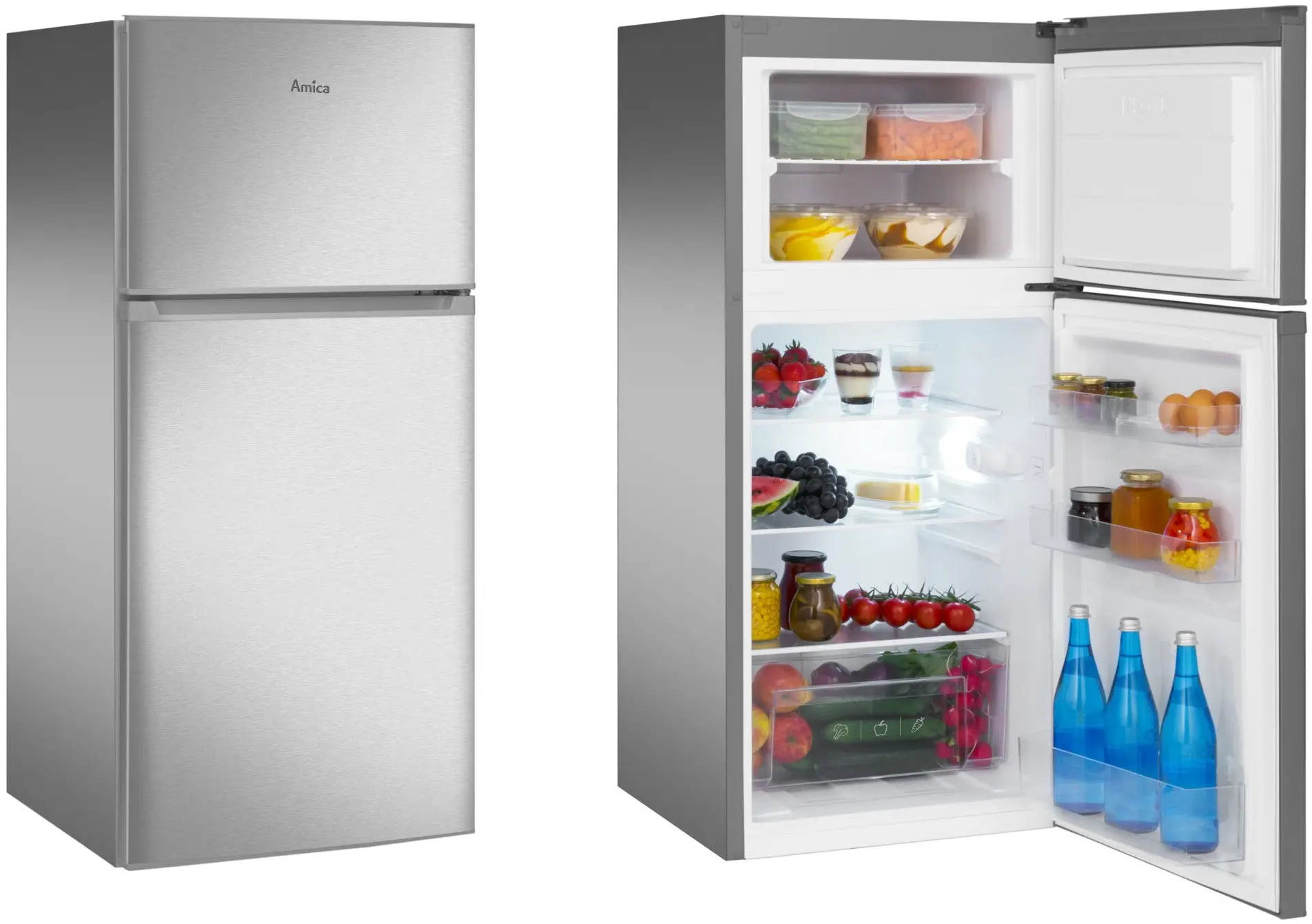 Frigider Amica FD2015.4X(E) (Inox)