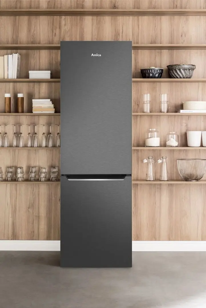 Frigider Amica FK2995.2FTH(E) (Black Inox)