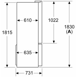 Frigider Bosch KFD96APEA (Inox) Thumb