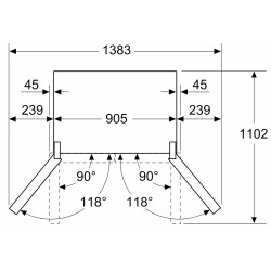 Frigider Bosch KFD96APEA (Inox) Thumb