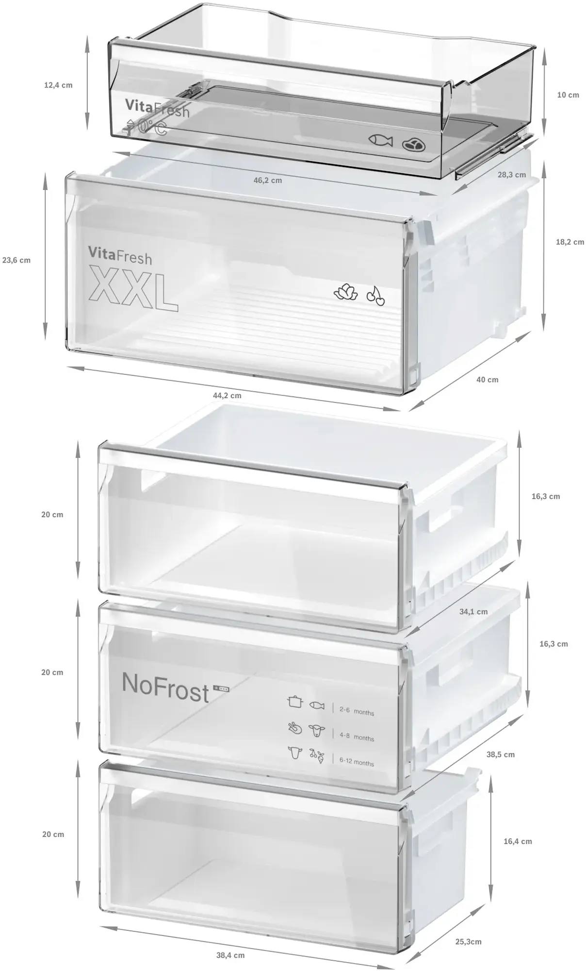Холодильник Bosch KGN397LDF (Inox) - 9