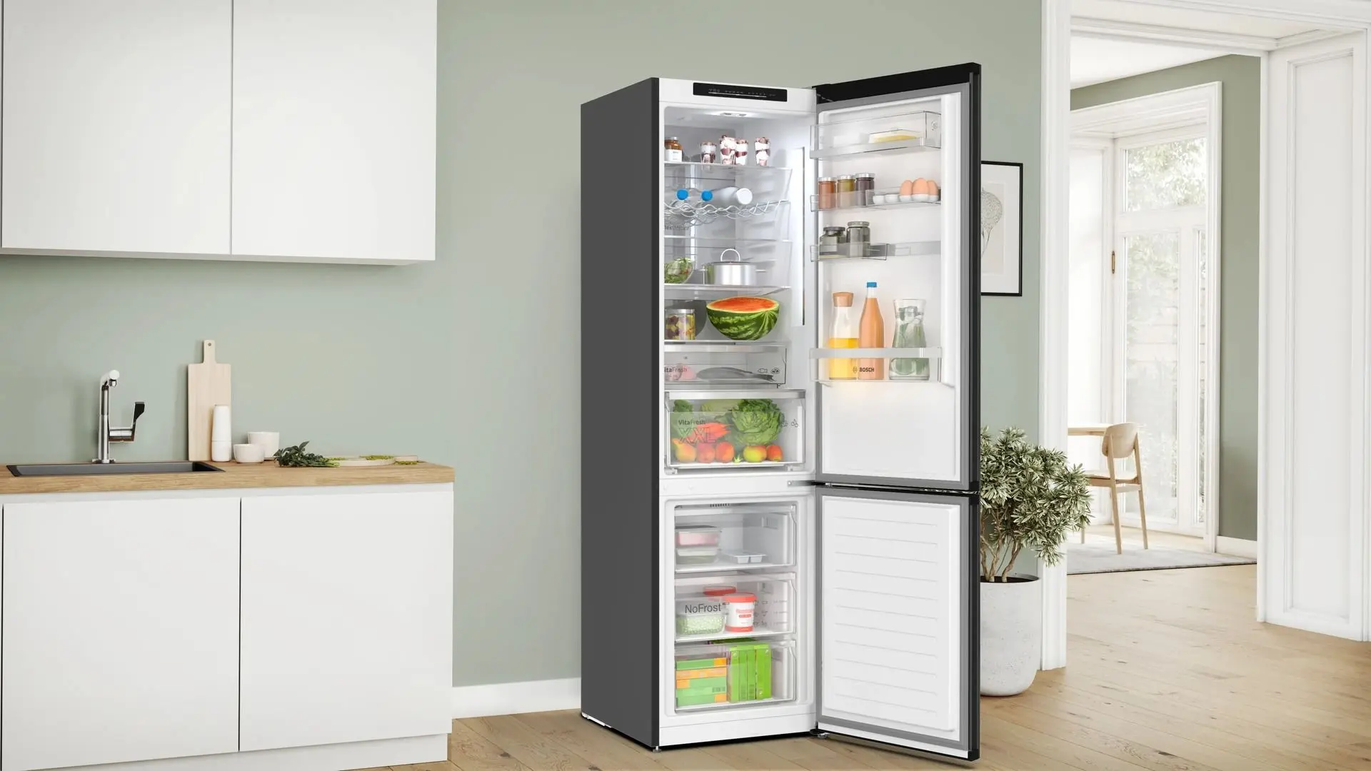 Холодильник Bosch KGN39LBCF (Black)