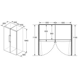 Холодильник Bosch KSV36FIEP (Inox) Thumb