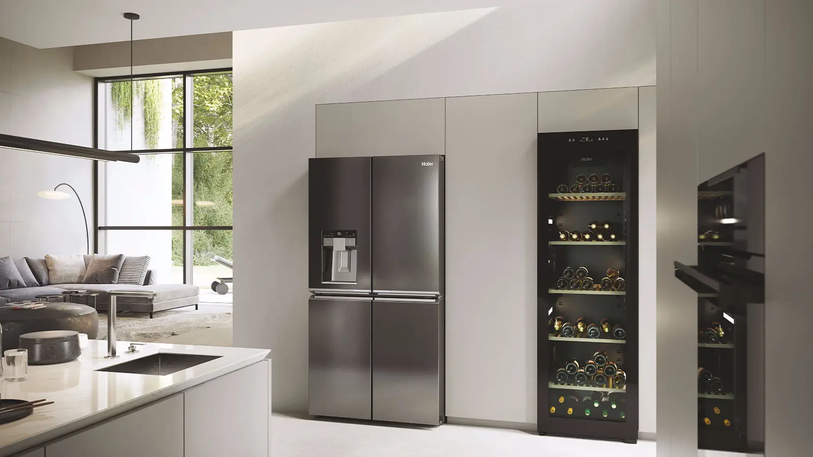 Frigider Haier Cube 90 HCR7918EIMP (Inox)